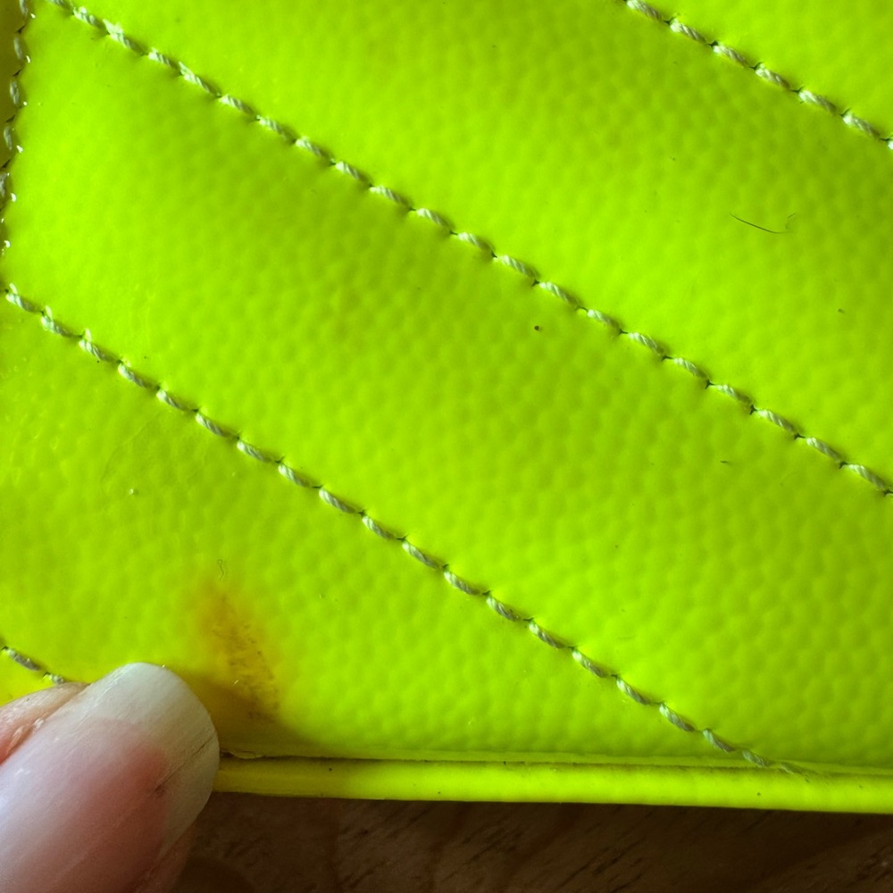 Yves Saint Laurent Neon Yellow Crossbody Bag - Picture 9 of 10